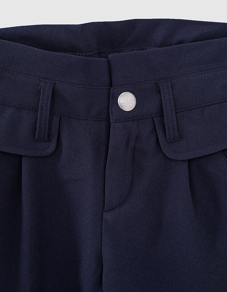Pantalon navy fluide fille-2