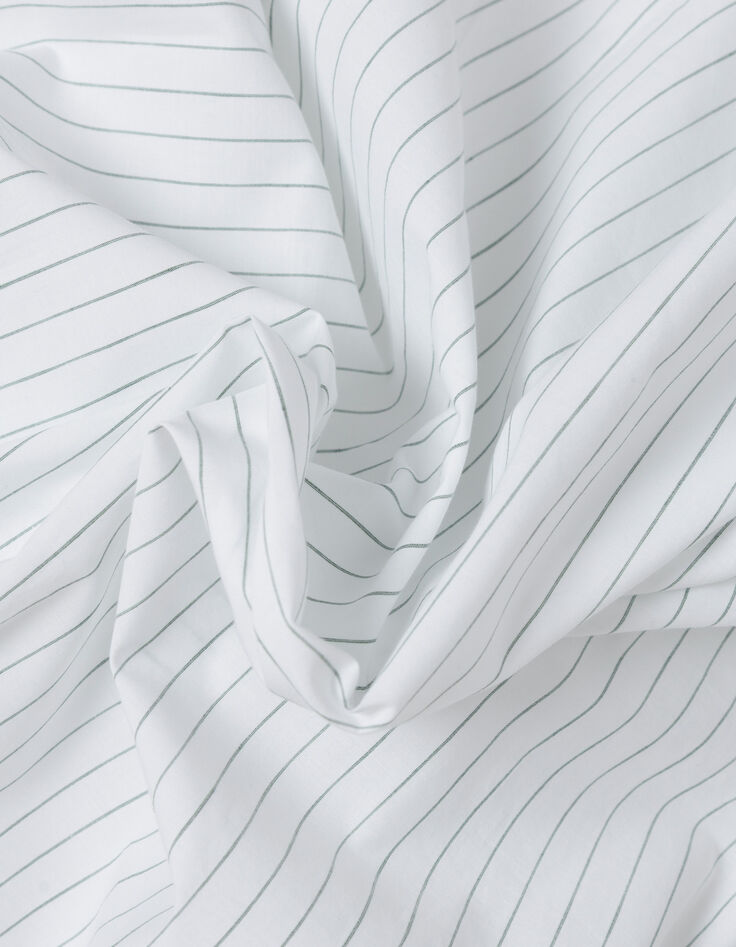 Camisa regular de rayas verde almendra para Hombre-9