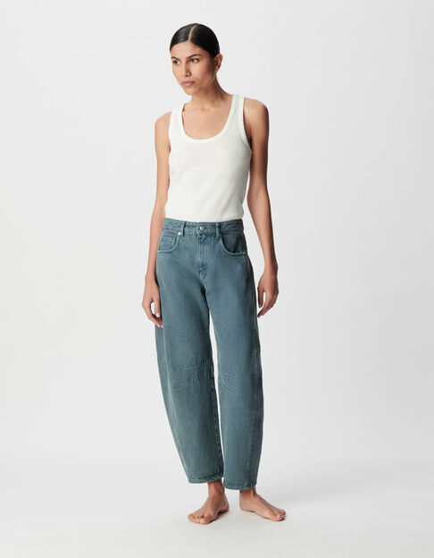Women&rsquo;s blue balloon jeans - IKKS