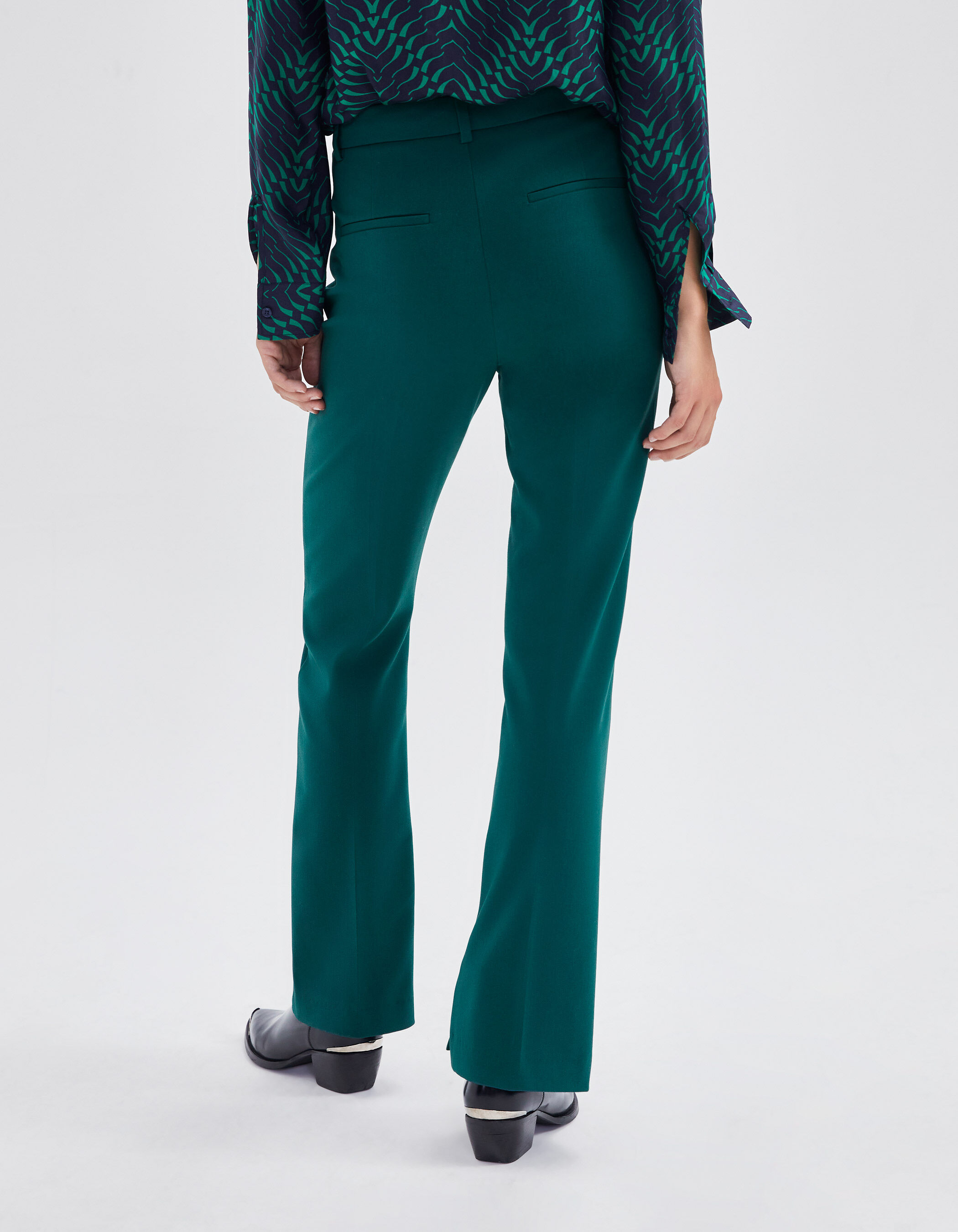Pantalon vert canard femme clearance