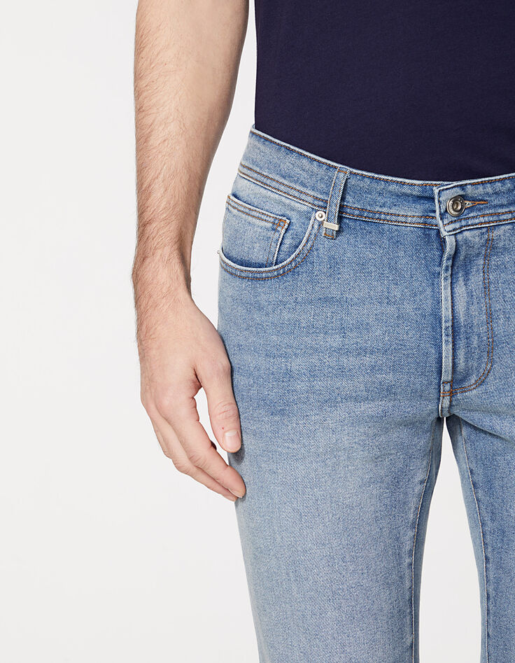 Men’s dirty navy Mykonos IKKS BETTER SLIM jeans-5