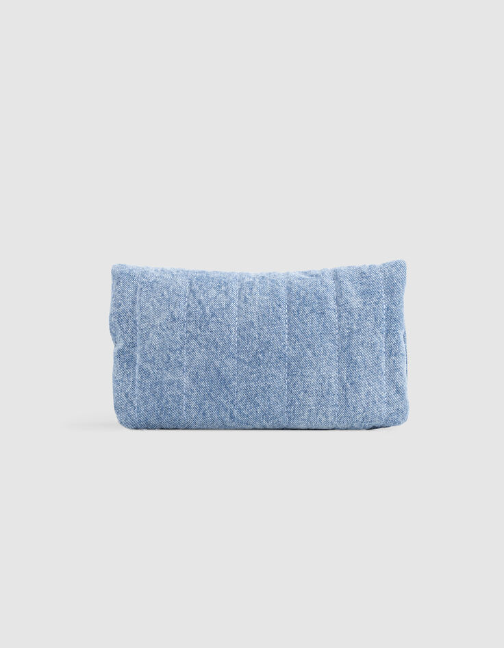 The clutch bag blue denim for girl-3