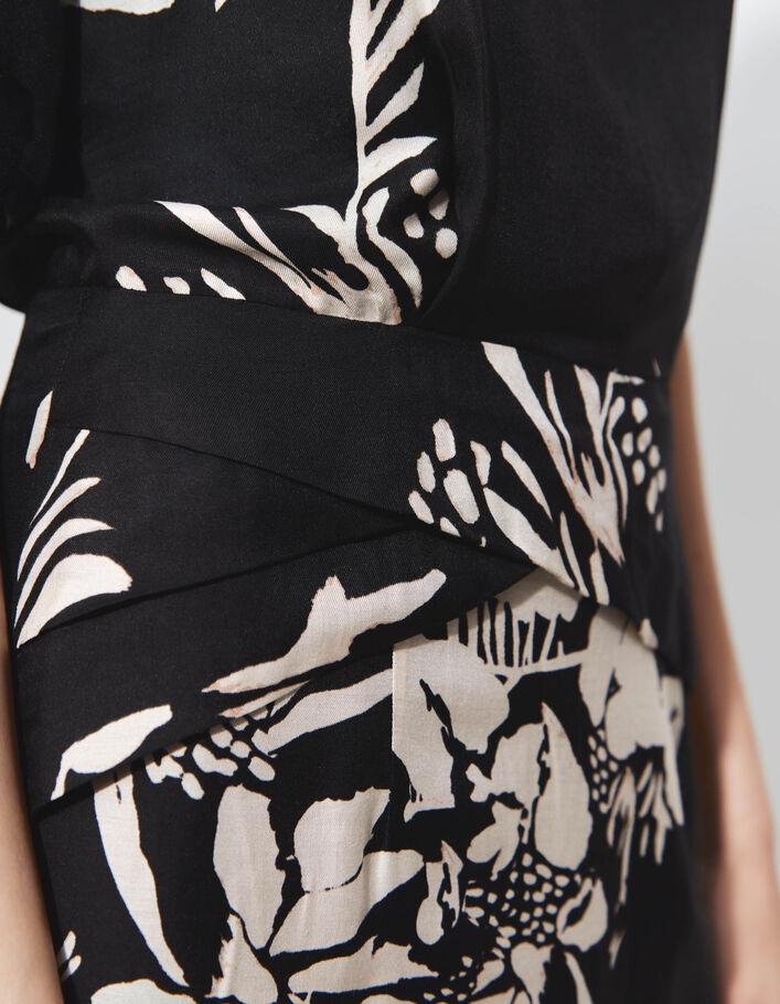 Pure Edition – Women’s black Jungle Vibe print dress - IKKS