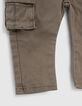Khaki Cargohose für Babyjungen -4