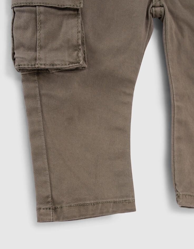 Khaki Cargohose für Babyjungen -4
