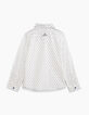 Boys’ white flash print shirt -3