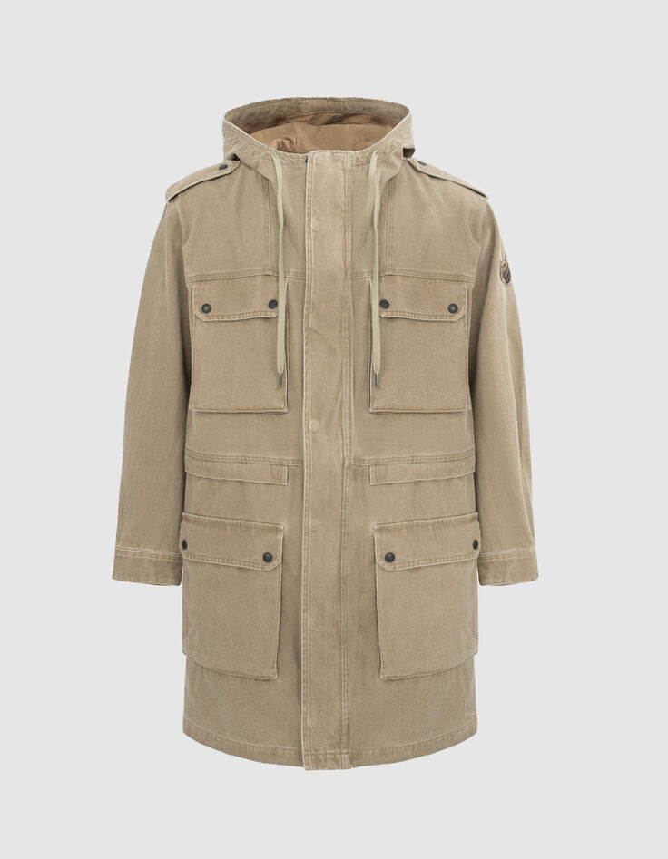 Terra® Denim Unisex-Oversize-Parka in Hellkhaki-5