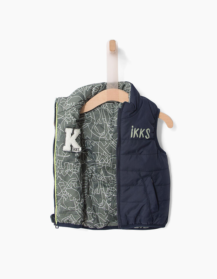 Baby boy reversible gilet -7