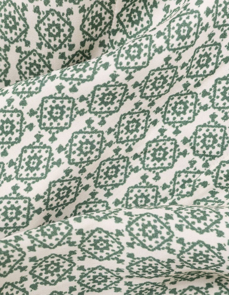 Robe verte LENZING™ ECOVERO™ ethnique Femme-6
