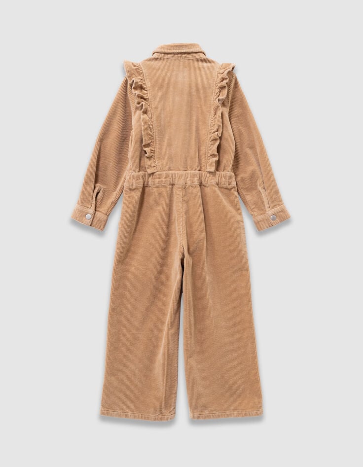 Girls’ beige corduroy jumpsuit-3 Girls’ beige corduroy jumpsuit-3