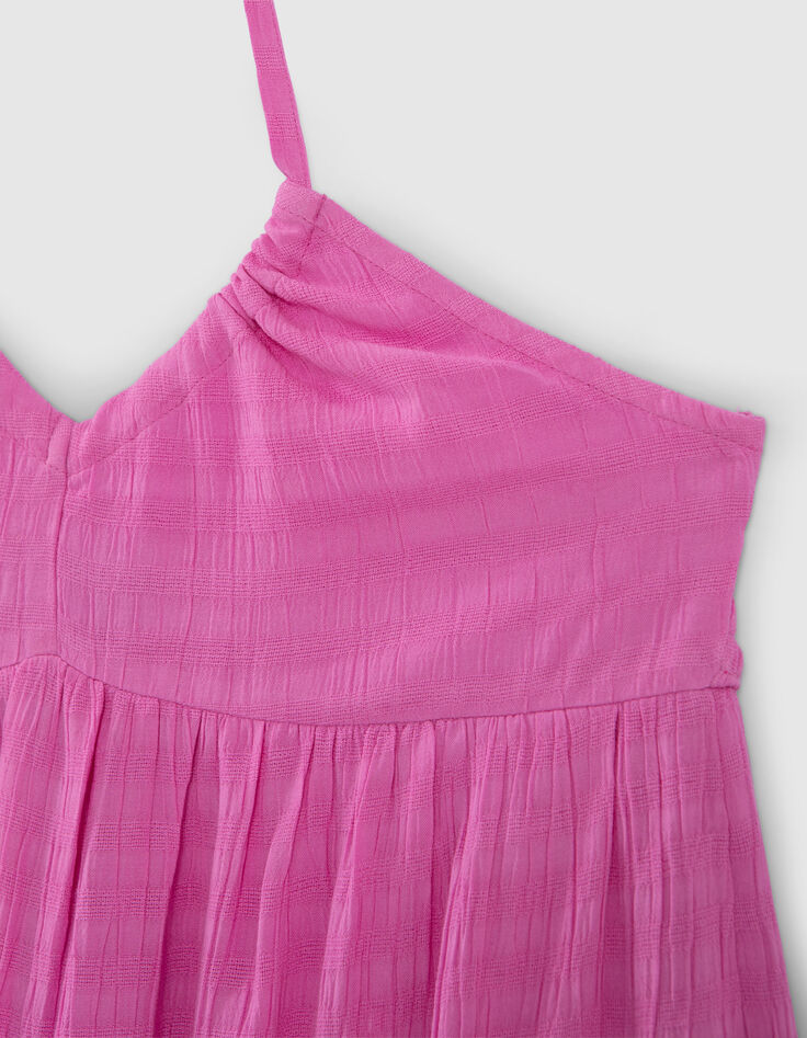Robe dos-nu rose fille-2