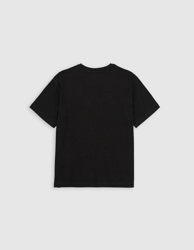T-shirt noir motif éclair lenticulaire garçon-6