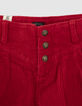 Shorts rojo claro pana niña-2