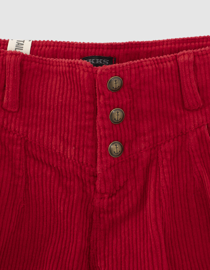 Shorts rojo claro pana niña-2