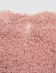 Plumas 2 en 1 rosa chaleco sherpa niña-6