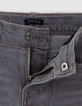 Boys' grey denim embossed back Waterless Bermuda shorts-6