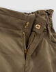 Girls' khaki Lenzing™ Tencel Lyocell™shorts-7
