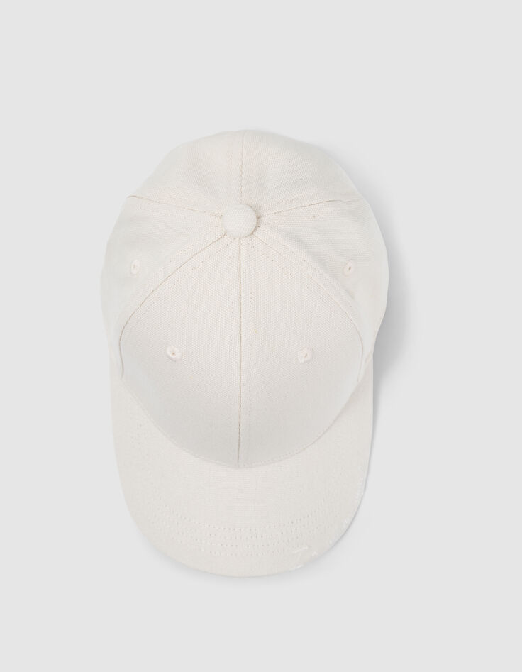 Casquette écrue message brodé Femme-5 Casquette écrue message brodé Femme-5