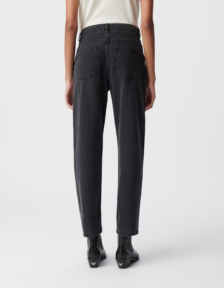Antraciete maxi boyfriend-jeans voor dames-4