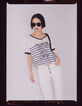 Damen-Matrosenshirt aus Leinen mit Bindedetail-3