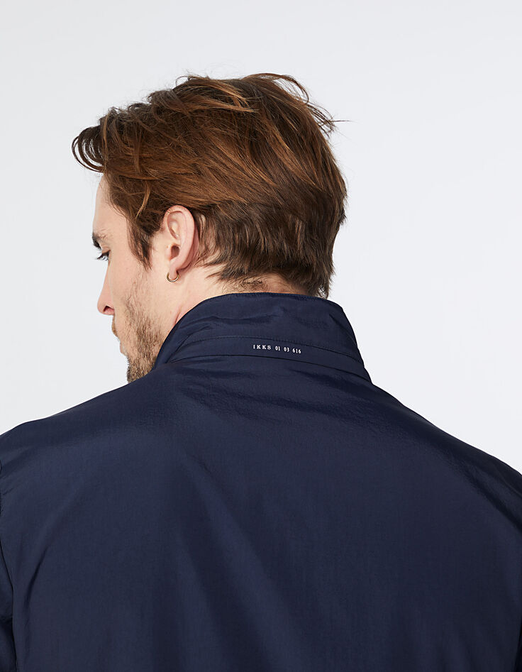 Men’s navy 4-pocket safari jacket-5