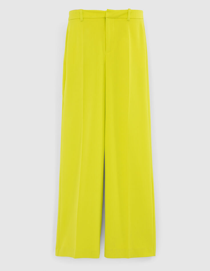 Women's lime green suit trousers-6