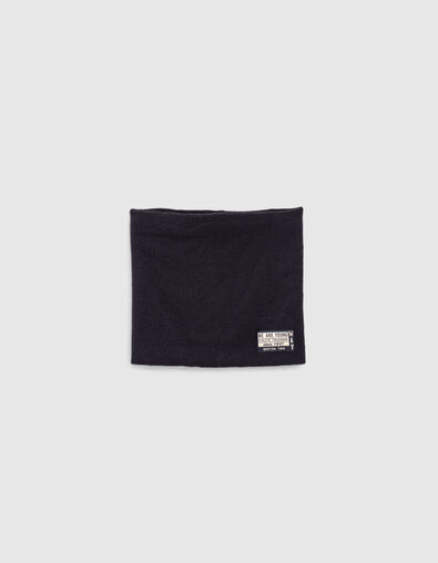 Navy gebreide snood jongens  - IKKS