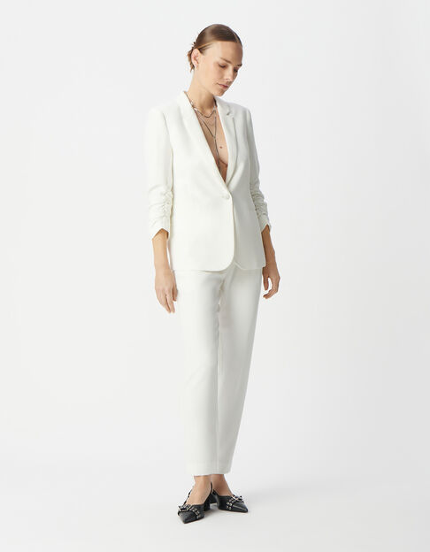 Women's off-white recycled suit jacket - IKKS