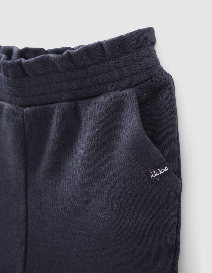 Baby girls’ star print/navy reversible joggers-5