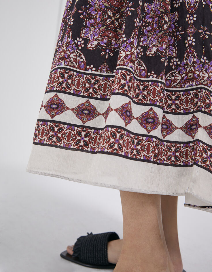 Lange violet rok bohemian print dames-6 Lange violet rok bohemian print dames-6