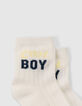 Socken in Marineblau, Weiß und Gelb für Babyjungen-5