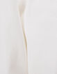 Pantalon LARGE blanc cassé à pinces fille-8