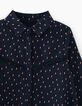 Robe-chemise navy imprimé éclairs fille-3