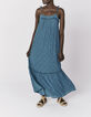 Vestido esmeralda tirantes bordados mujer-2