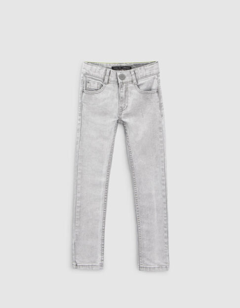 Boys’ grey SKINNY jeans with reflective details