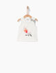 Cremeweißes Baby-Tanktop mit Wassermelone-1