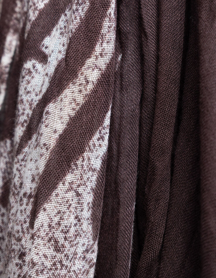 Sjaal bordeauxrood motief Heren-4