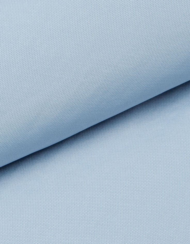Robe longue sans manches bleu ciel satin&eacute;e Femme-9