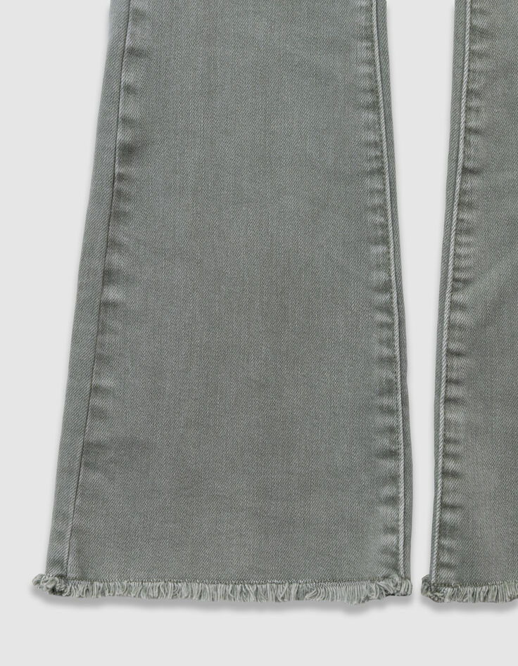 Khaki flare jeans met maxizakken voor meisjes-4