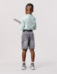 Graue Jungen-JOGGER-LOOSE-Bermudas, Waterless-3