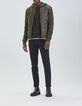 Men's khaki moulin&eacute; knit round collar sweater-5