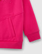 Sudadera rosa algod&oacute;n felpa maxi mensaje bordado ni&ntilde;o-4
