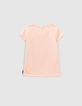 T-shirt DRAGON BALL rose visuel Bulma phosphorescent fille-3