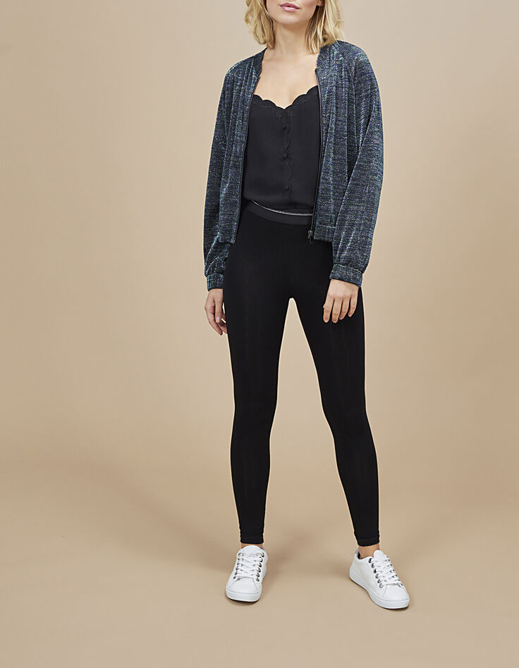 Zwart glanzend baseballjack I.Code -6