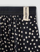 Falda navy estampado lunares y volante niña-5