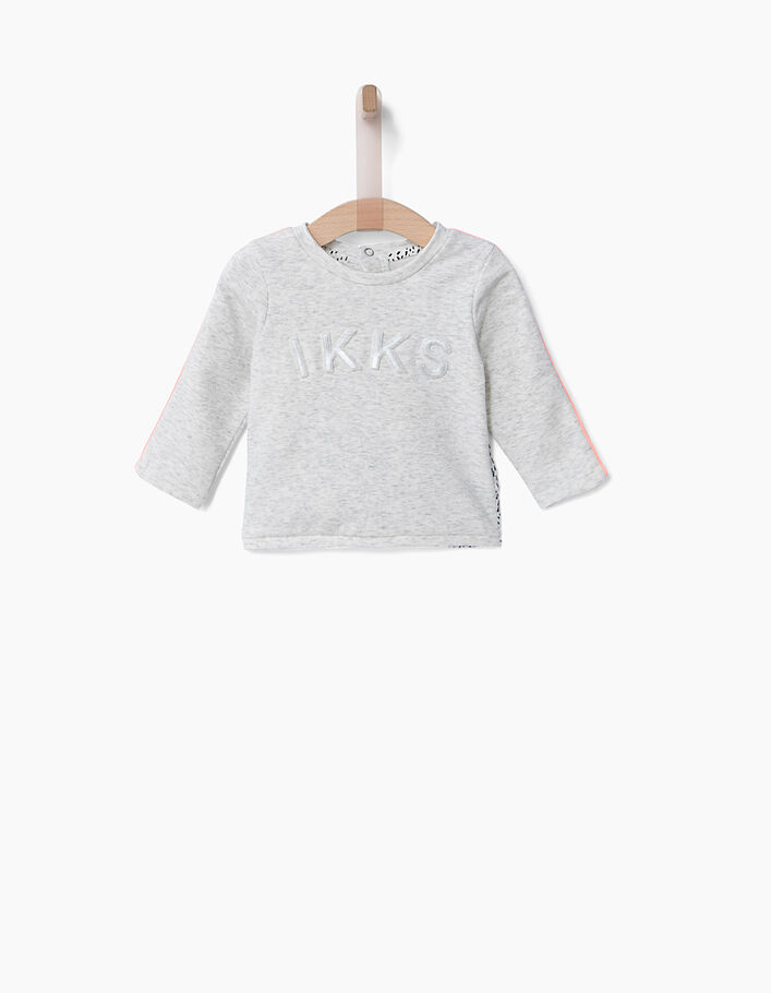 Grijze sweater babymeisjes - IKKS