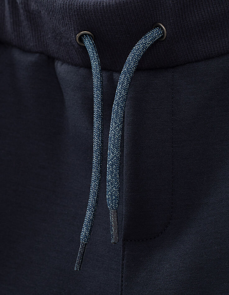 Navy bermuda tech fleece met zijstroken jongens -5 Navy bermuda tech fleece met zijstroken jongens -5