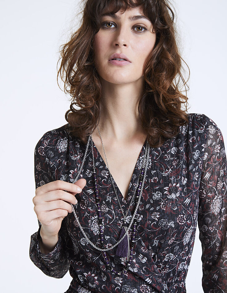 Collar largo múltiple-4