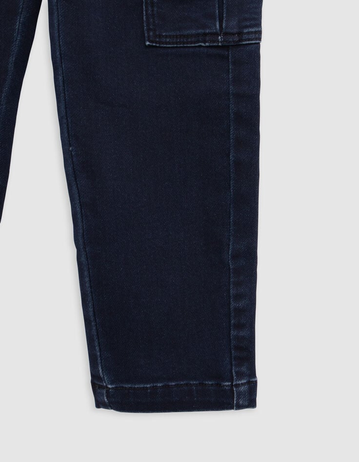 Jean JOGGER bleu forme loose garçon-5