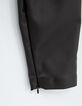 Pantalones skinny negros rock botones presión mujer-7